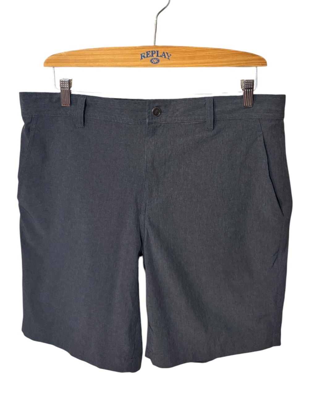 2/$25 32 Degrees Cool Stretch Performance Grey Flat Front Shorts Size XL